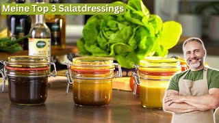 3 köstliche Salatdressings Schnell einfach für den Vorrat 🥗😋 [upl. by Azeret]