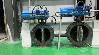 Highperformance butterfly valve highfrequency switching test [upl. by Yarised57]