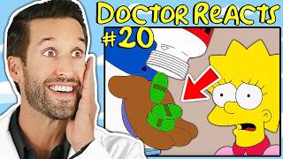 ER Doctor REACTS to The Simpsons Funniest Medical Scenes 20 [upl. by Eiro966]