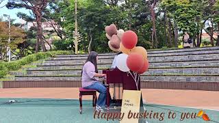 Happy busking to you🍂2024 10 9 더피아노버스킹 [upl. by Esac]