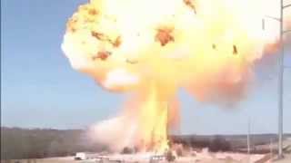 RAW VIDEO Biodiesel Plant Explosion And Fire [upl. by Herbst]