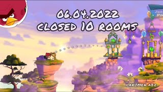 angry birds 2 clan battle 06042022 Bubbles closed 10 rooms fp1322 [upl. by Kronick]