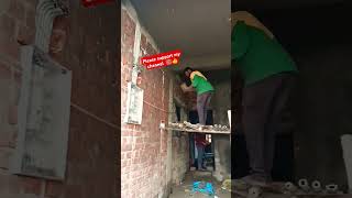 How check plastering work at site constructionplastermotivational [upl. by Esilehs731]