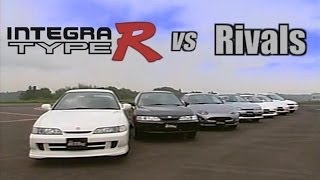 ENG CC Integra Type R DC2 vs Rivals  0400m drag races 1995 [upl. by Samal]