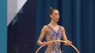 Gemma Frizelle  Hoop  Rhythmic 3Way International Competition May 2021 [upl. by Kriste]