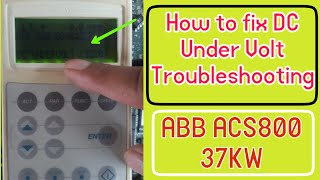 ABB Acs800  How to fix Dc undervolt Alarm  undervolt alarm fixing  Vfd repairing lab [upl. by Hsinam]