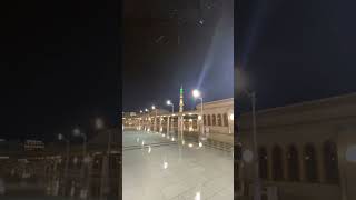 Fajr Azan in Madina Part 4 اذان فجر مدینہ منورہ masjidnabawiﷺ rain KSA allahuakbar subhanallah [upl. by Josefa]