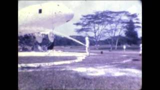 Aircraft crash fire rescue late 60s amp Singapore RAF Changi clips [upl. by Xirtaeb]