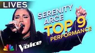 Serenity Arce Performs Ariana Grandes quotwe cant be friendsquot  The Voice Lives  NBC [upl. by Olifoet]