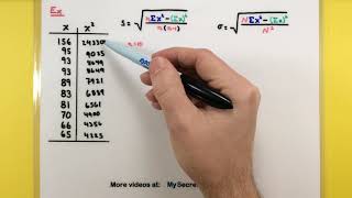 Statistics  How to calculate the standard deviation [upl. by Ennaer]