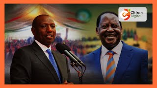 Rais William Ruto ampigia debe kinara wa Azimio Raila [upl. by Demmy]