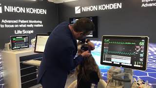 Nihon Kohden Live Demo  Continuous Neuromonitoring at ESICM Lives 2018 Paris [upl. by Haidabez]