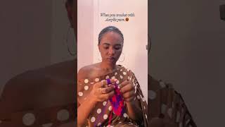 When you use acrylic yarn to crochet Who can relate shortvideo crochet comedy relatable [upl. by Erdnoid]