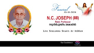 Funeral Service Of N C JOSEPH  88Retd Professor Naduvilpurayidam Okolil  05102024 [upl. by Adria507]