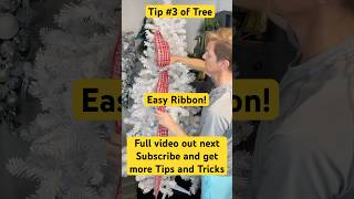 Easy Way to Add Ribbon to Your Christmas Tree 🎀🌲 christmas christmastreedecoration ribbons [upl. by Kenney468]