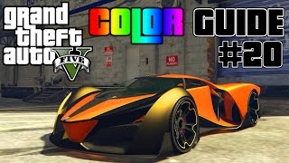 GTA V  Ultimate Color Guide 20  Grotti x80 Proto Best Color Combinations [upl. by Aciria]