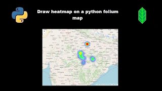 Heatmap on a python folium map [upl. by Gamal629]