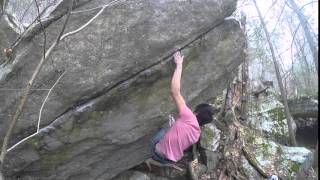 Gunks Bouldering  Trapps  Even Lovely V9 [upl. by Navy]