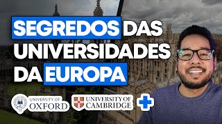 O QUE NÃO TE CONTAM SOBRE AS UNIVERSIDADES DA EUROPA [upl. by Guild]