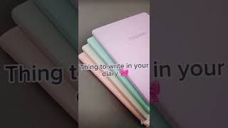 Things to write in your diary 🌺 ytshorts  swaras wonderworld [upl. by Suzzy]