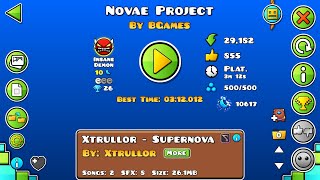 Novae Project by BGames Insane Demon Platformer Level [upl. by Kurland531]