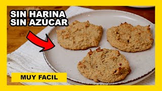 🔶 SOLO 2 INGREDIENTES Receta de galletas de manicacahuete y bananaplatano  saludables y veganas [upl. by Kirbee]