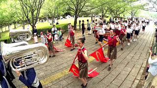 20190511マーチングバンド・パレード＜野田市立南部中学校吹奏楽部＠千葉県柏市＞ [upl. by Ailadgim]