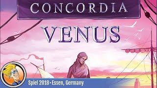 Concordia Venus — game overview at SPIEL 18 [upl. by Drabeck136]