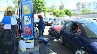 Transport strike worried Tunisians take gas stations by storm [upl. by Basso]