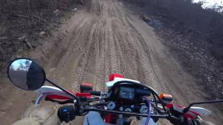 Honda XR650L and KTM 690 Enduro R at Maumee State Park [upl. by Latreshia]