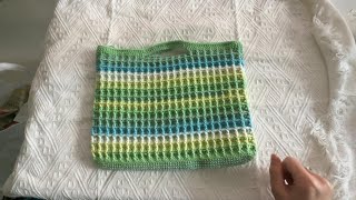 How to Crochet a Waffle Stitch Crossbody Tote Bag  BeginnerFriendly Crochet Tutorial Part I [upl. by Anawot]