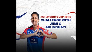 Whats On Your Phone Challenge with Jemimah Rodrigues amp Arundhati Reddy  Delhi Capitals  WPL 2024 [upl. by Kyl703]