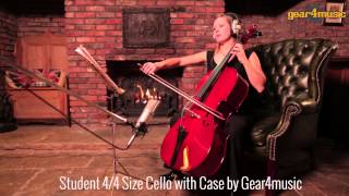 Student 44 Size Cello with Case by Gear4music [upl. by Sawtelle]