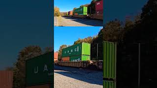 Afternoon international intermodal containers 10232024 railroad train container [upl. by Ahsimaj]