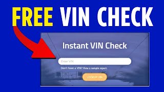 How To Check Any VIN Number for FREE 2024 [upl. by Stefanie944]