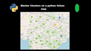 Marker Clusters on a python folium map [upl. by Otsuaf]