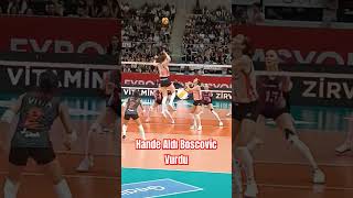 Hande Elif Boscovic Vole Volei maç match filesultanları Vakıfbank Zerenspor Eczacıbaşı Dynavit [upl. by Fanning]