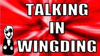 Talking in WingDing Font Turn on Captions [upl. by Sipple]