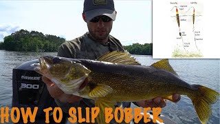 Slip Bobbering for Walleyes  Walleye Fishing Techniques [upl. by Adyol585]