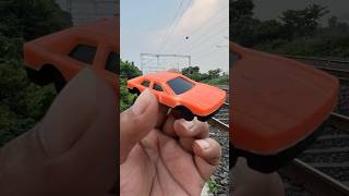 TRAIN VS ORANGE CAR 🚗 train vs car crash [upl. by Eelyek]