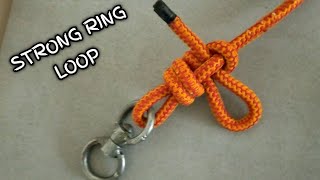 WOW HOW TO TIE A STONRG RING LOOPhow knots rope [upl. by Llyrehc]