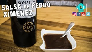 Salsa Pedro Ximenez  Recetas de Cocina [upl. by Lysander]