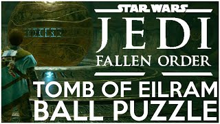 How to Leave the TOMB OF EILRAM Zeffo Ball Puzzle Guide  Star Wars Jedi Fallen Order Tips [upl. by Barnie161]