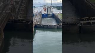 Ship transiting Panama Canal 🇵🇦 shorts [upl. by Sussi]