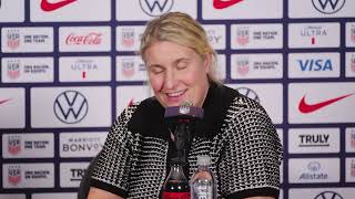 USWNT Head Coach EMMA HAYES Team USA beat Korea Republic [upl. by Peggir]