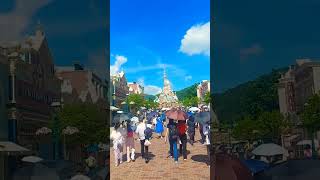 Crowd at disneyland disney hongkong travel travelvlog amusementpark [upl. by Marge]