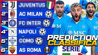 🇮🇹 PREDICTION CLASSIFICA SERIE A 202425 ⚽️ [upl. by Burtie]