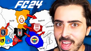 İSTANBUL ŞEHRİNİ HANGİ TAKIM ELE GEÇİRECEK  FC 24 HARİTA KAPIŞMASI [upl. by Hidie]