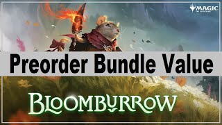 BLB Preorder Bundle Valuation MtG Arena Budget Value Worth Free F2P Bloomburrow [upl. by Dickey345]