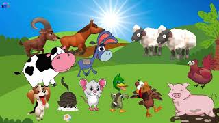 Animal Sounds Song  Guess the Animal Sounds  Baby Song For Children [upl. by Hsinam749]